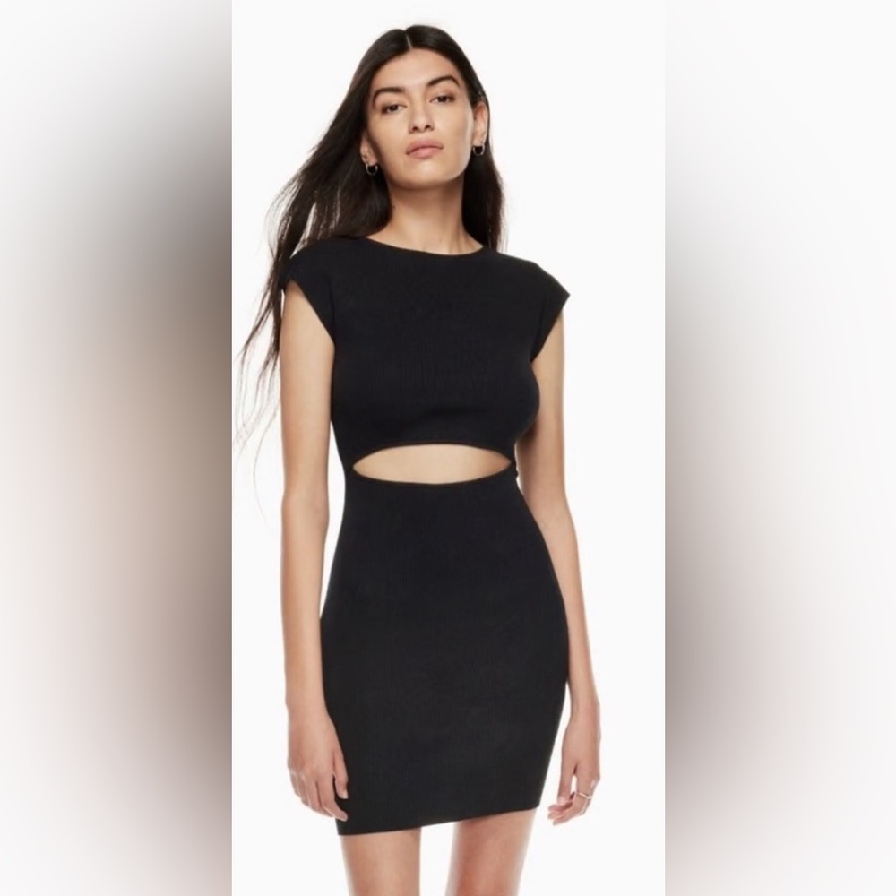 Wilfred Free Black Cutout dress